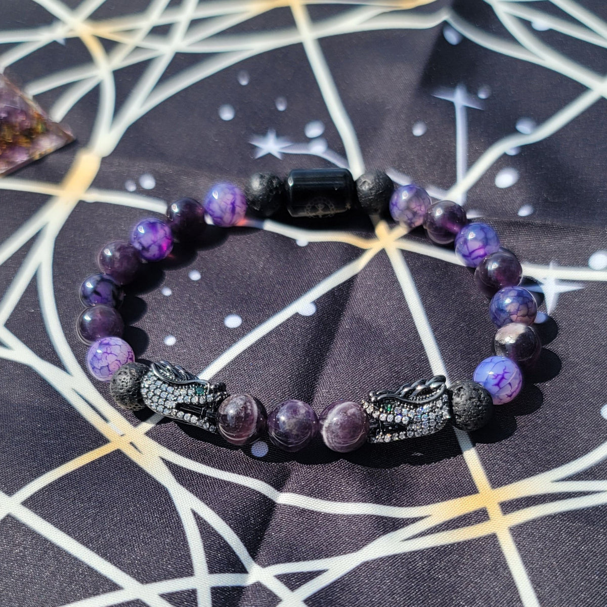 Ethereal amethyst Dragon Bracelet