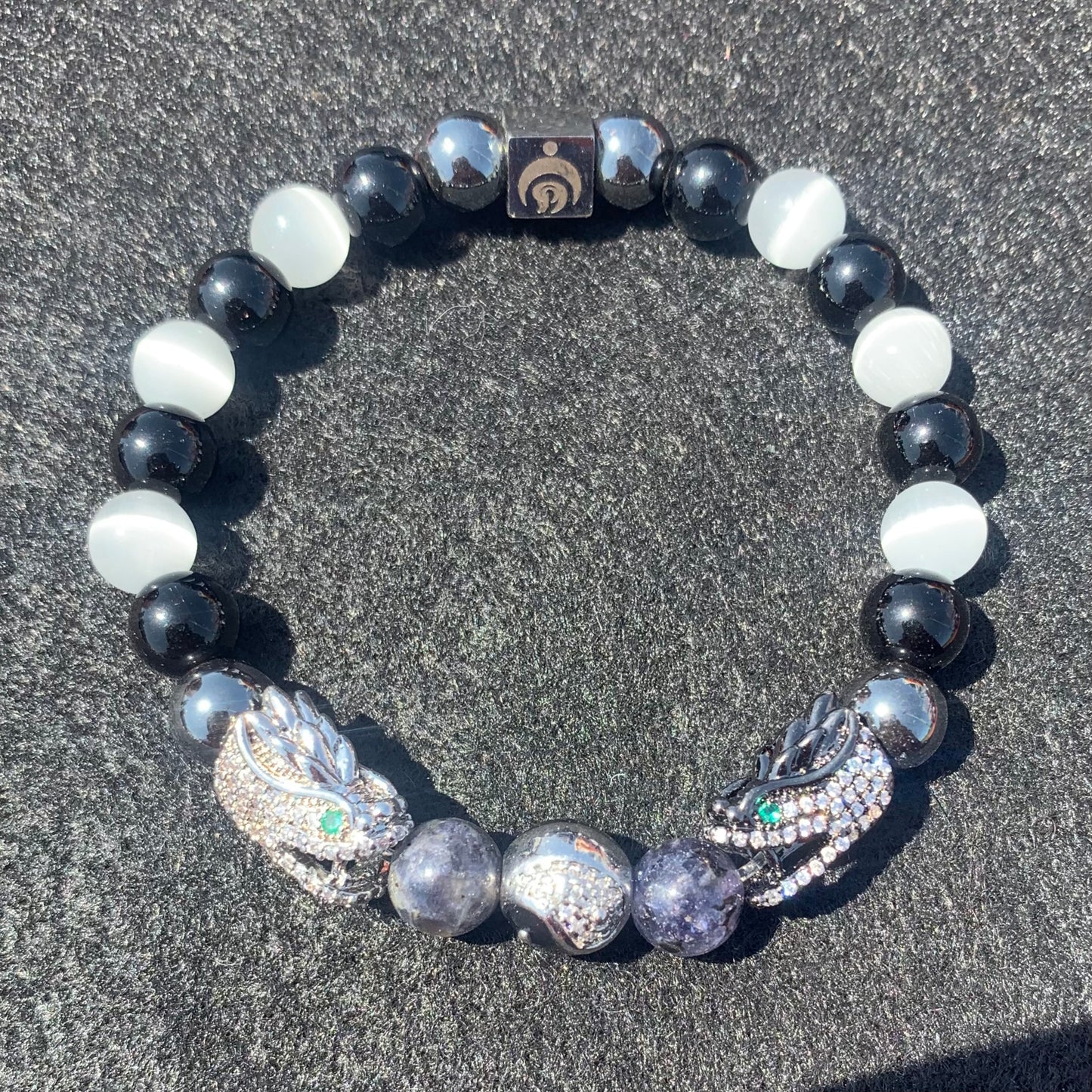 Yin-Yang Dragon bracelet "black"