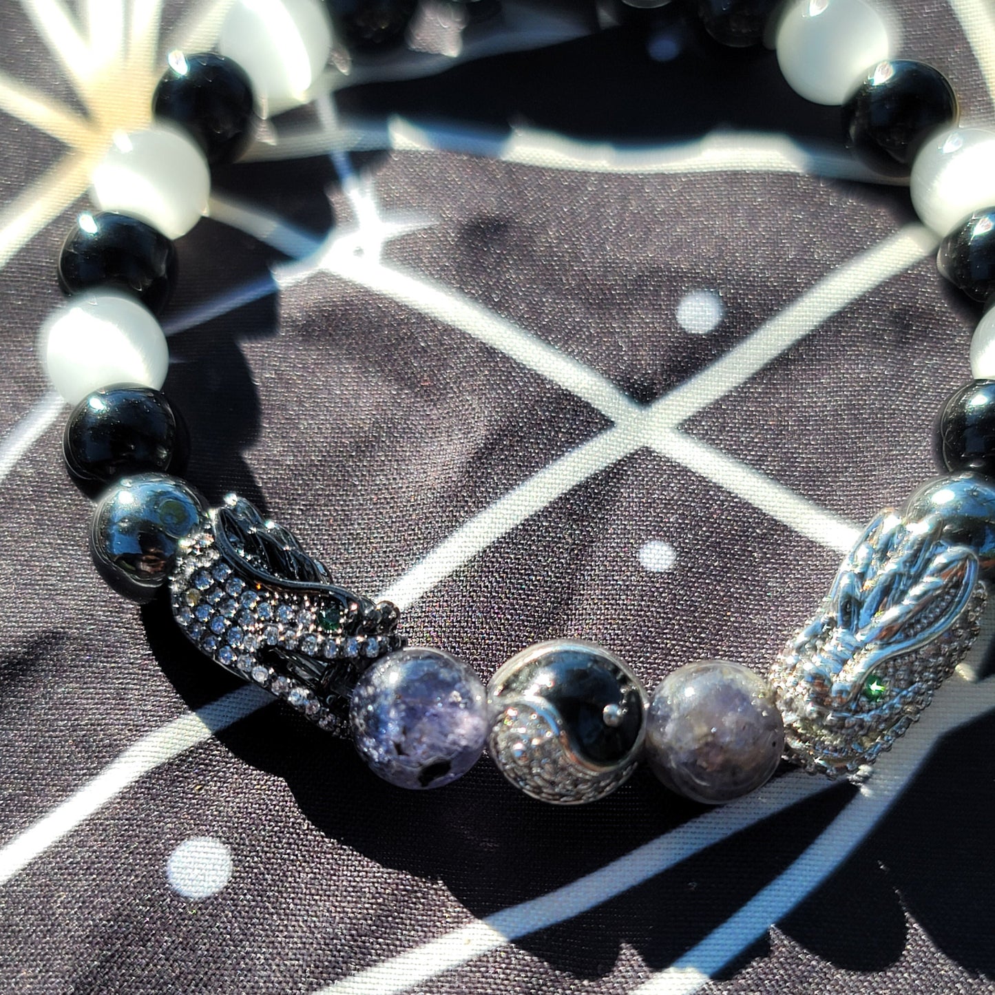 Yin-Yang Dragon bracelet "black"