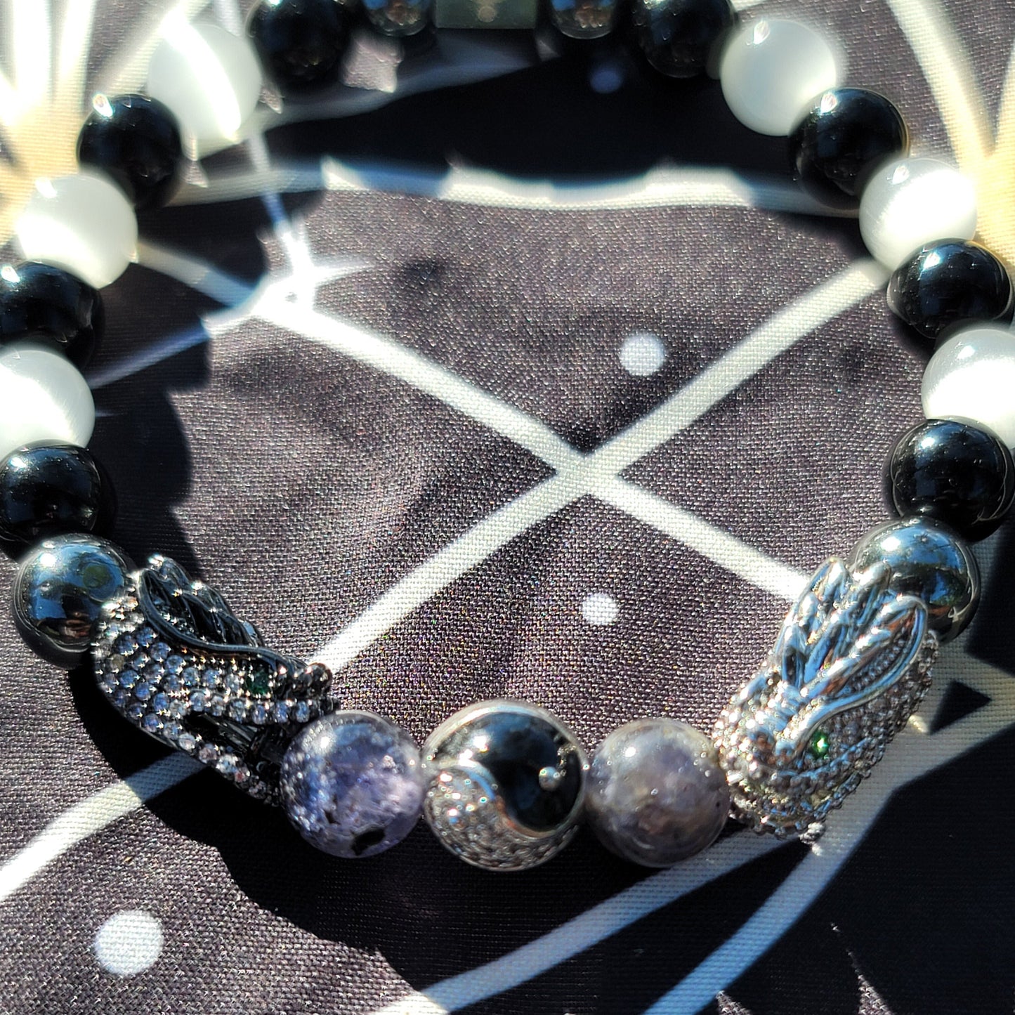 Yin-Yang Dragon bracelet "black"