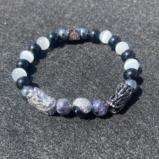 Yin-Yang Dragon bracelet "black"