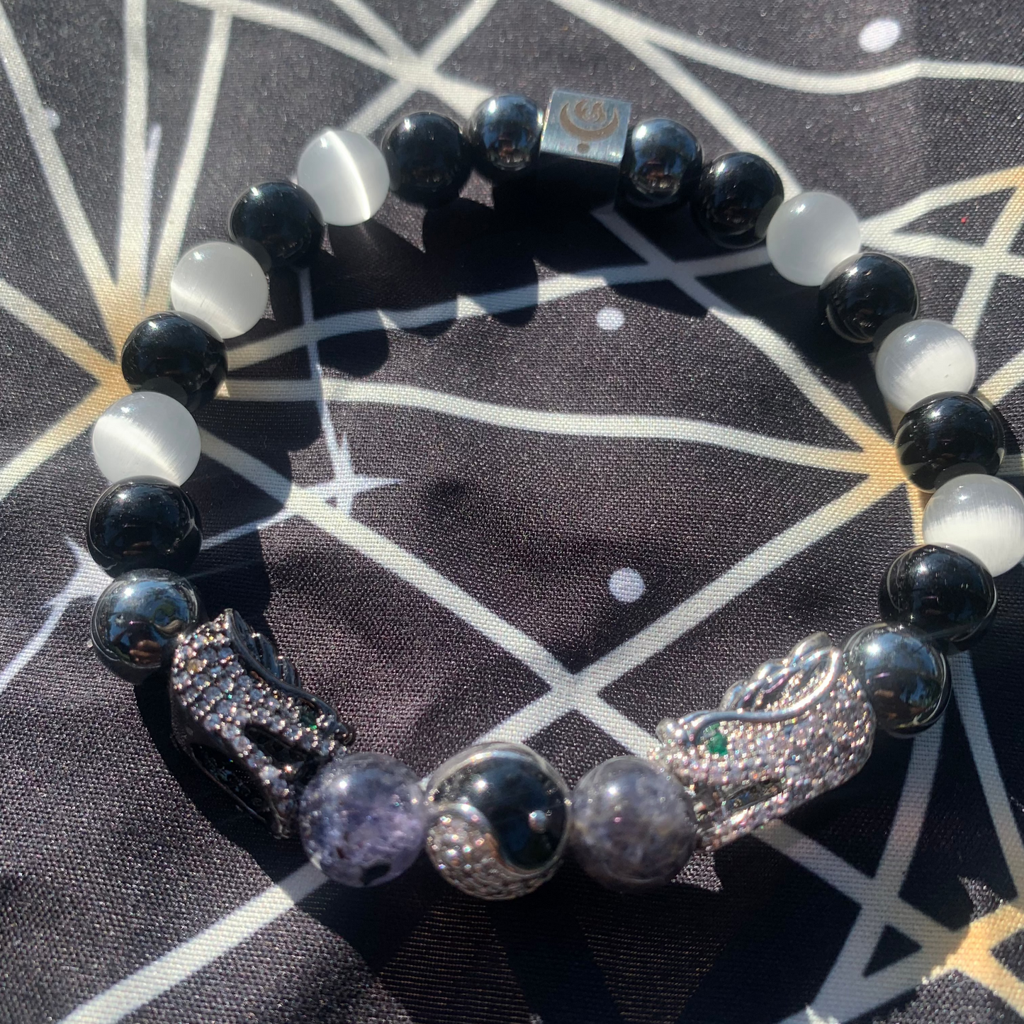 Yin-Yang Dragon bracelet "black"