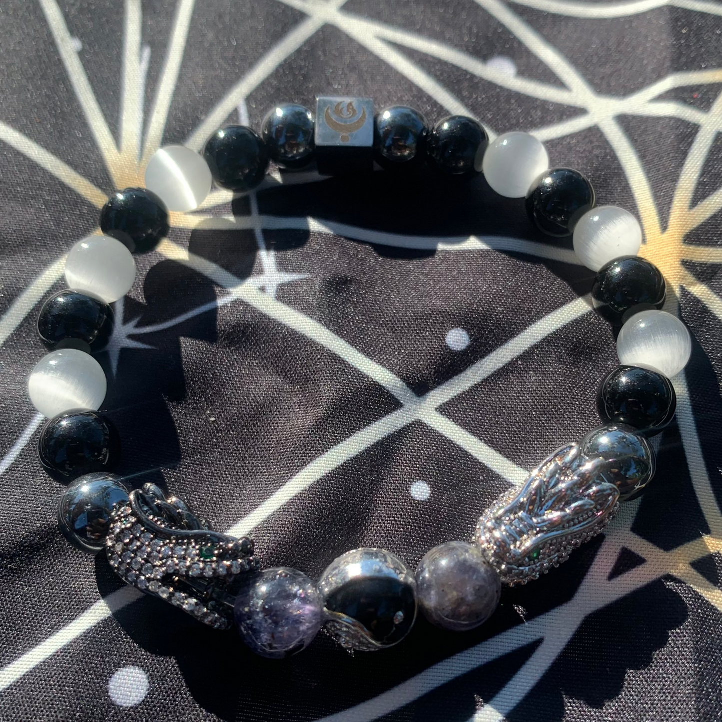 Yin-Yang Dragon bracelet "black"